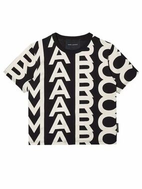 Marc Jacobs Monogram Baby T-Shirt in black and ivory